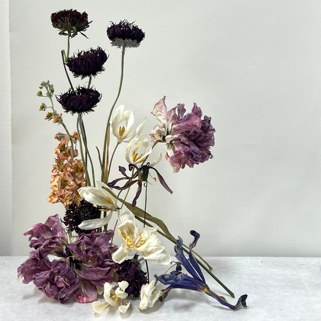 gedroogde bloemen kunst